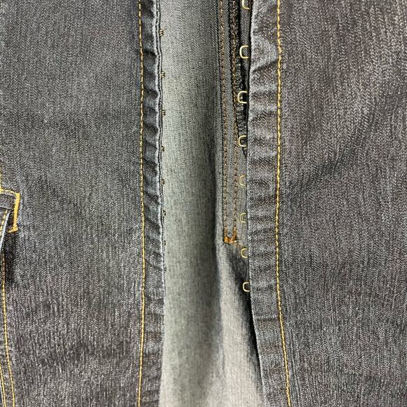 Bisou Bisou Michele Bohbot Denim Hook Eye Closure Jack Size Small Petite - Picture 9 of 14